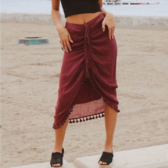 Drawstring Tassel Skirt - Picture 7 of 16